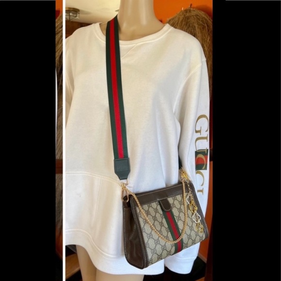 🚫SOLD🚫GUCCI OPHIDIA SUPREME 🔥🌺GorG🌺🔥3/Way Rare Size 9”🌺🔥Super Attractive - Picture 3 of 13